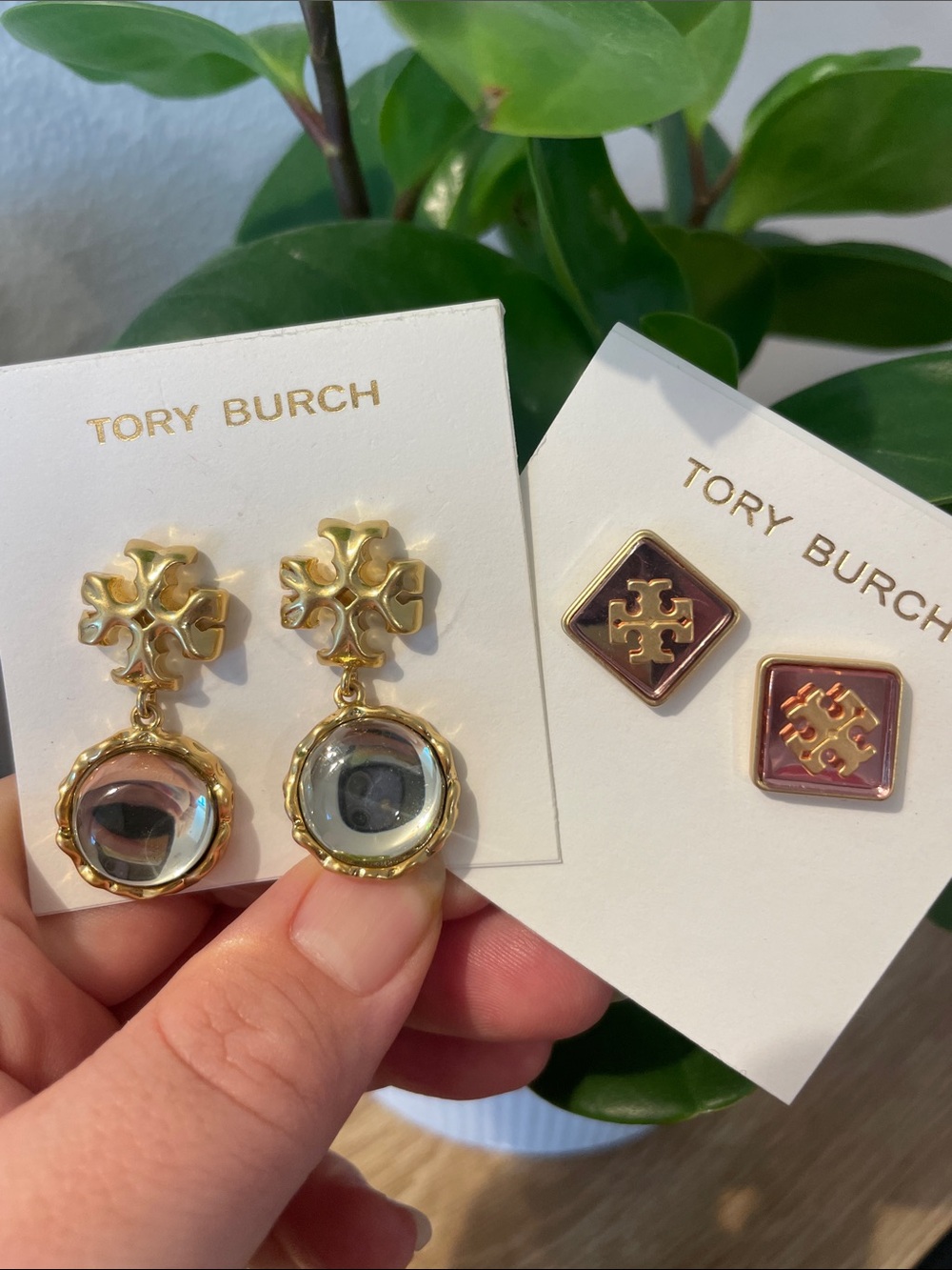 TORY BURCH SET OF 2 earrings